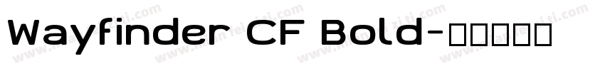 Wayfinder CF Bold字体转换